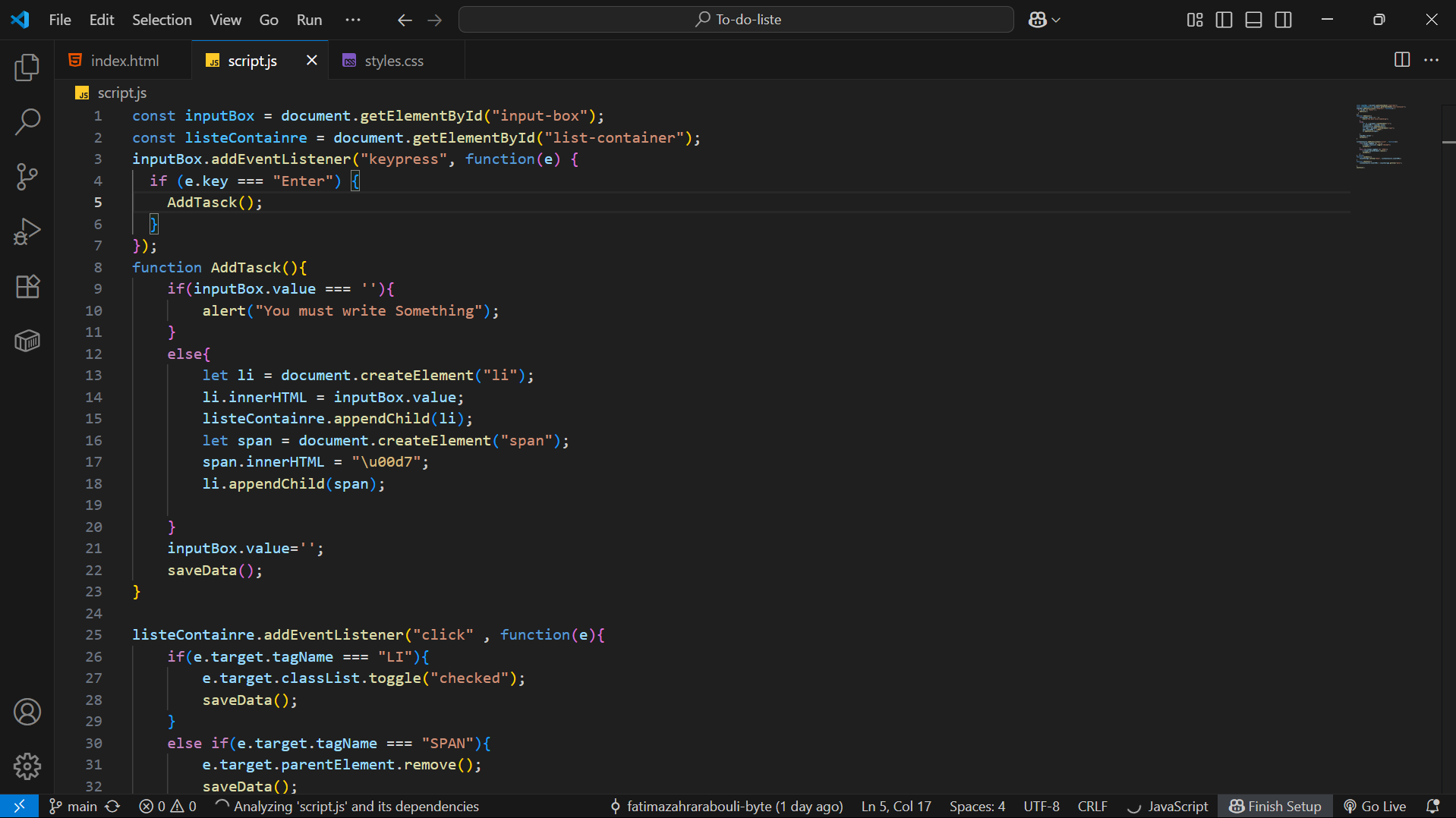 Js code